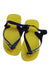 A Yellow Flip Flops from Havaianas in size 18-24M for girl. (Back View)