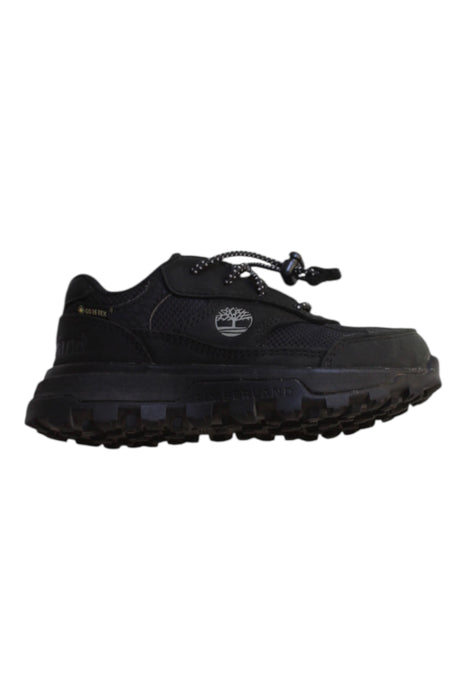 A Black Sneakers from Timberland in size 3T for boy. (Front View)
