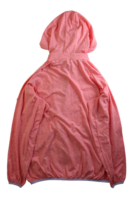 A Pink Lightweight Jackets from As Know As Ponpoko in size 12Y for girl. (Back View)