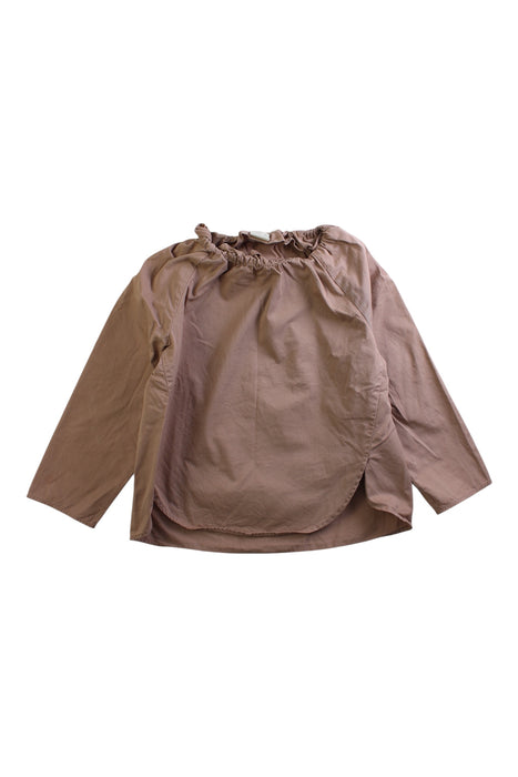 A Brown Long Sleeve Tops from COS in size 4T for girl. (Front View)