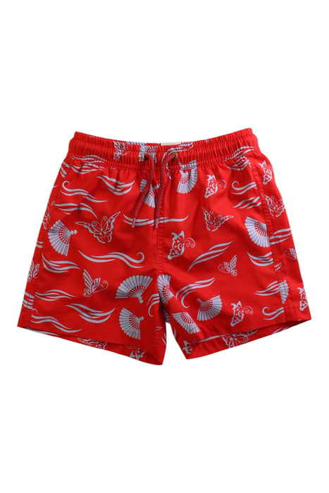 A Red Swim Shorts from Mazu in size 5T for boy. (Front View)