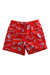 A Red Swim Shorts from Mazu in size 5T for boy. (Front View)