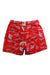 A Red Swim Shorts from Mazu in size 5T for boy. (Back View)