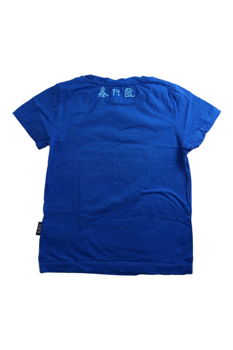 A Blue Short Sleeve T Shirts from Shanghai Tang in size 4T for boy. (Back View)