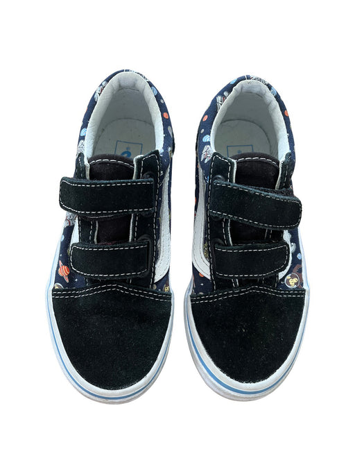 A Black Sneakers from Vans in size 6T for neutral. (Front View)
