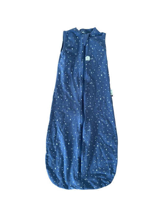 A Blue Sleepsacs from ErgoPouch in size 0-3M for neutral. (Front View)