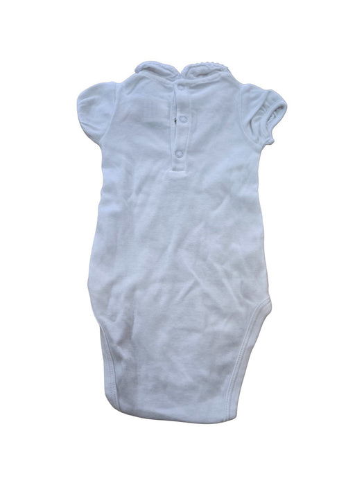 A White Short Sleeve Bodysuits from Jacadi in size 3-6M for neutral. (Back View)