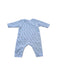 A Blue Onesies from Petit Bateau in size 3-6M for neutral. (Back View)