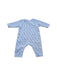 A Blue Onesies from Petit Bateau in size 3-6M for neutral. (Back View)