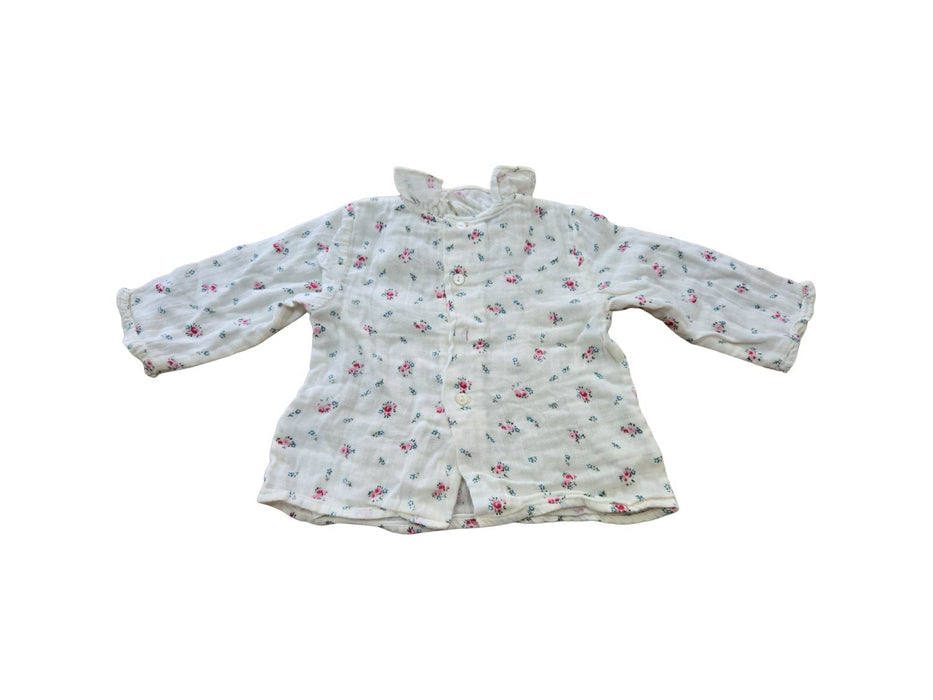 A White Long Sleeve Tops from Bonpoint in size 3-6M for girl. (Back View)