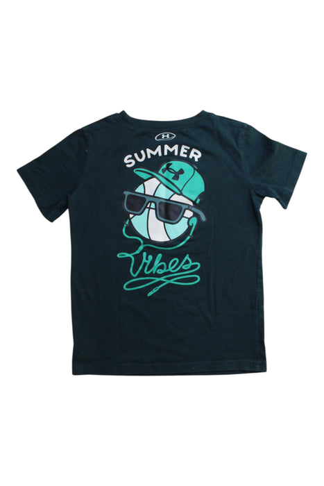 A Black Short Sleeve T Shirts from Under Armour in size 6T for boy. (Back View)