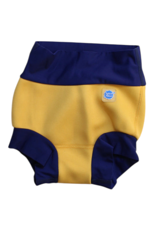 A Blue Swim Diapers from Splash About in size 4T for neutral. (Front View)