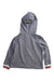 A Grey Hooded Sweatshirts from Roots in size 5T for boy. (Back View)