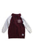 A Burgundy Zippered Sweatshirts from Roots in size 4T for boy. (Front View)