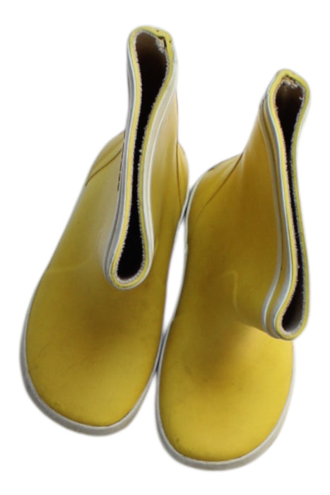 A Yellow Rain Boots from Aigle in size 18-24M for boy. (Back View)