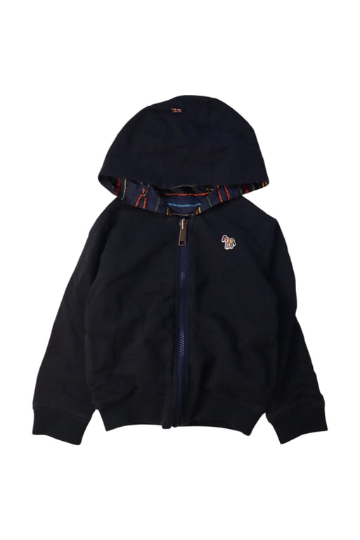 A Navy Zippered Sweatshirts from Paul Smith in size 3T for neutral. (Front View)