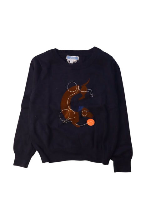 A Navy Knit Sweaters from Jacadi in size 4T for boy. (Front View)