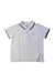 A Grey Short Sleeve Polos from Petit Bateau in size 4T for boy. (Front View)