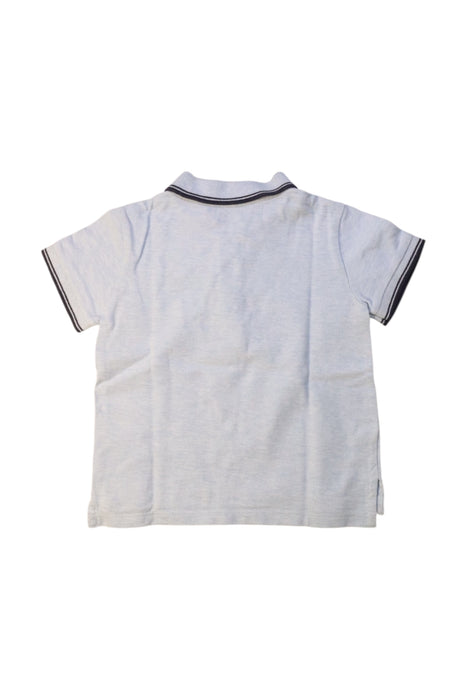 A Grey Short Sleeve Polos from Petit Bateau in size 4T for boy. (Back View)
