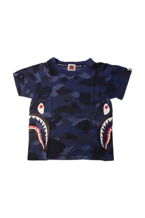 A Navy Short Sleeve T Shirts from BAPE KIDS in size 2T for boy. (Front View)