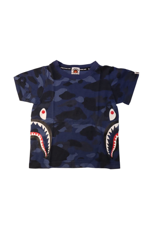 A Navy Short Sleeve T Shirts from BAPE KIDS in size 2T for boy. (Front View)
