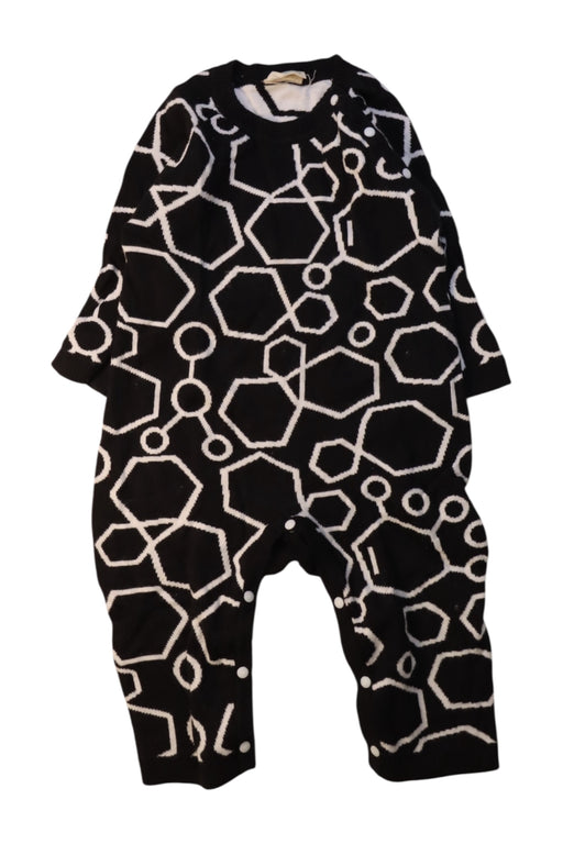 A Black Long Sleeve Jumpsuits from CIGOGNE Bébé in size 6-12M for boy. (Front View)