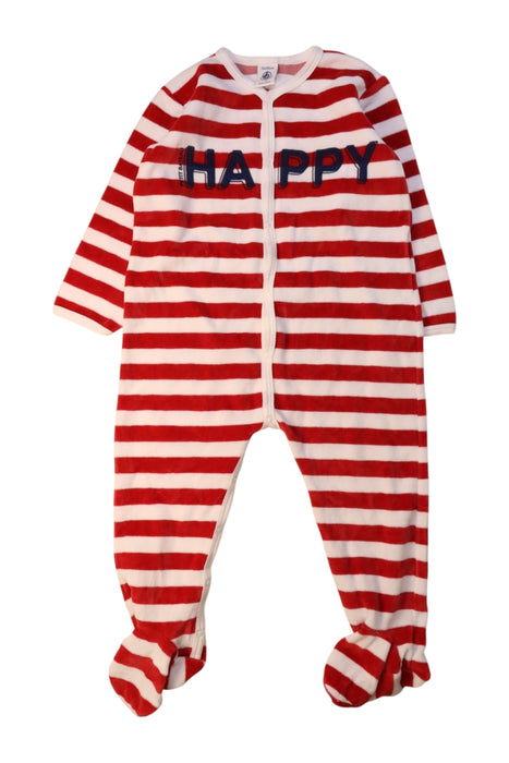 A Red Onesies from Petit Bateau in size 2T for boy. (Front View)