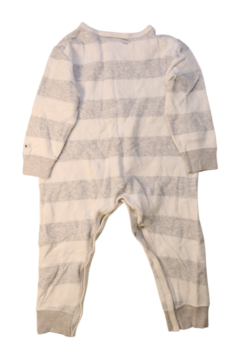 A White Onesies from Petit Bateau in size 12-18M for boy. (Back View)