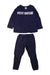A Navy Pants Sets from Petit Bateau in size 2T for boy. (Front View)