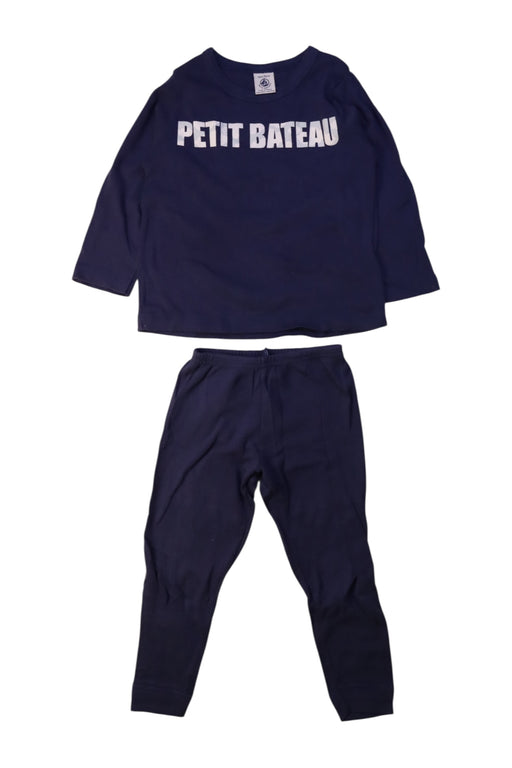 A Navy Pants Sets from Petit Bateau in size 2T for boy. (Front View)