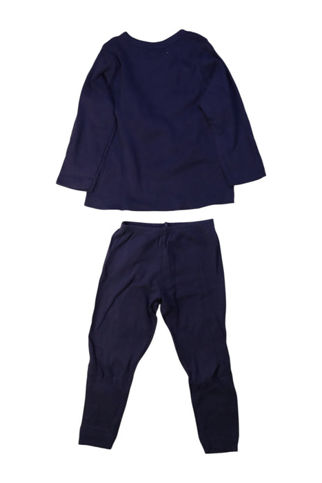 A Navy Pants Sets from Petit Bateau in size 2T for boy. (Back View)