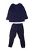 A Navy Pants Sets from Petit Bateau in size 2T for boy. (Back View)