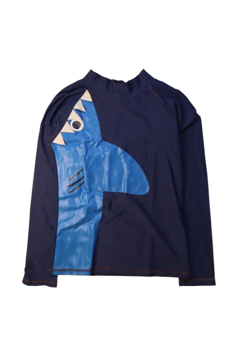 A Navy Rash Guards from Seed in size 9Y for boy. (Front View)