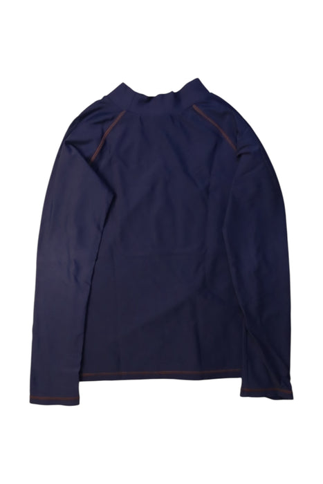 A Navy Rash Guards from Seed in size 9Y for boy. (Back View)