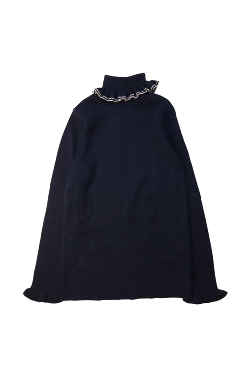 A Navy Long Sleeve Tops from Jacadi in size 8Y for girl. (Front View)