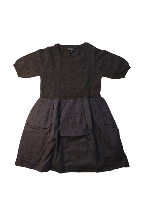 A Grey Sweater Dresses from Velveteen in size 10Y for girl. (Front View)