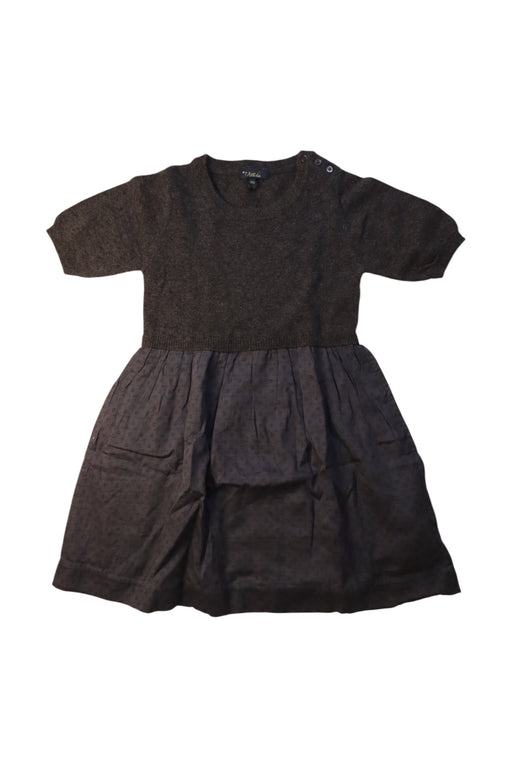 A Grey Sweater Dresses from Velveteen in size 10Y for girl. (Front View)