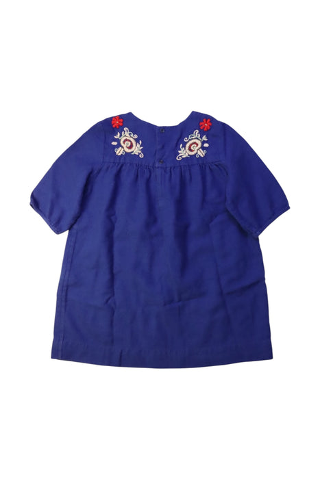 A Blue Short Sleeve Tops from Bonpoint in size 6T for girl. (Back View)