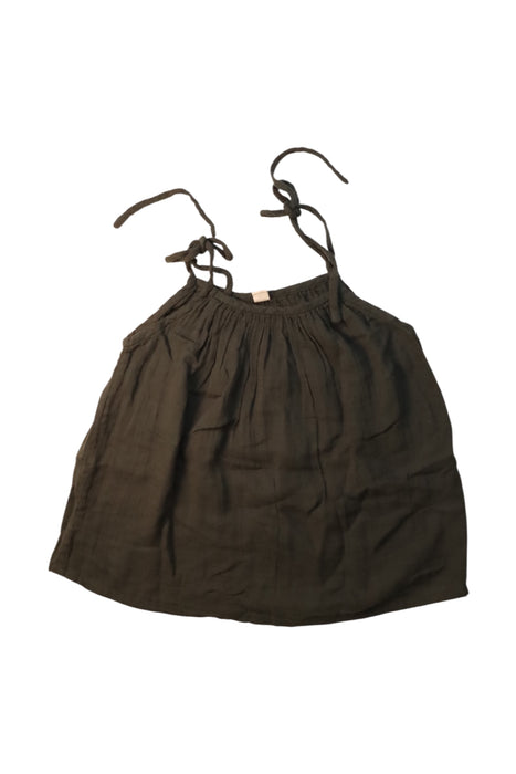 A Brown Sleeveless Tops from Numero 74 in size 6T for girl. (Front View)