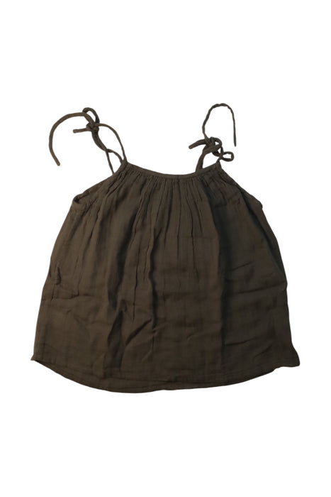 A Brown Sleeveless Tops from Numero 74 in size 6T for girl. (Back View)