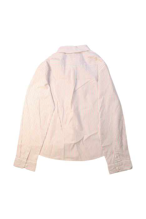 A White Long Sleeve Shirts from Chateau de Sable in size 10Y for boy. (Back View)