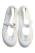 A White Flats from Jacadi in size 7Y for girl. (Back View)