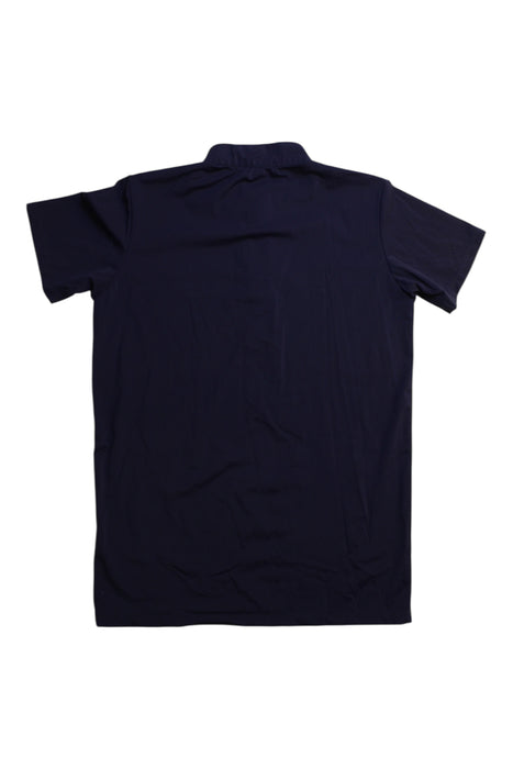 A Navy Short Sleeve Polos from Harcour in size 10Y for boy. (Back View)