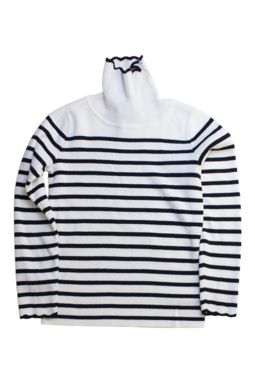 A White Long Sleeve Tops from Jacadi in size 6T for girl. (Front View)