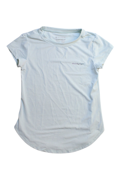 A Blue Short Sleeve T Shirts from Moody Tiger in size 6T for girl. (Front View)