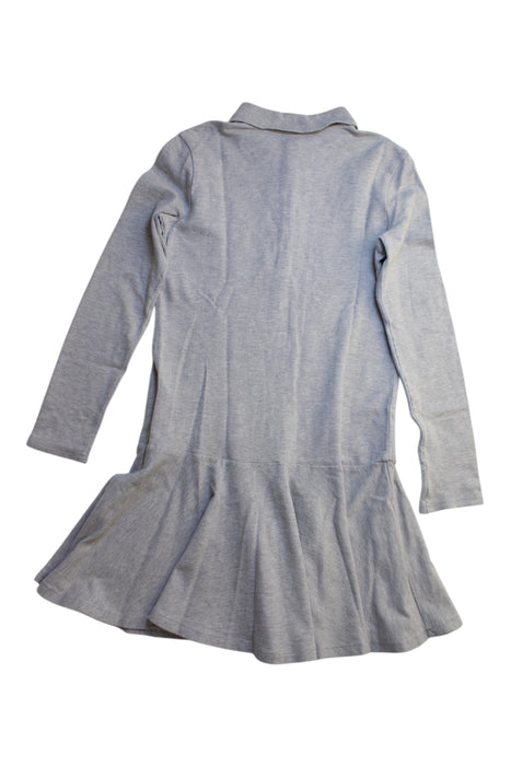 A Grey Long Sleeve Dresses from Polo Ralph Lauren in size 8Y for girl. (Back View)