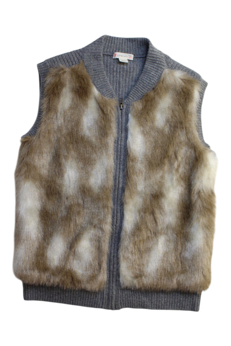 A Grey Outerwear Vests from Crewcuts in size 10Y for girl. (Front View)