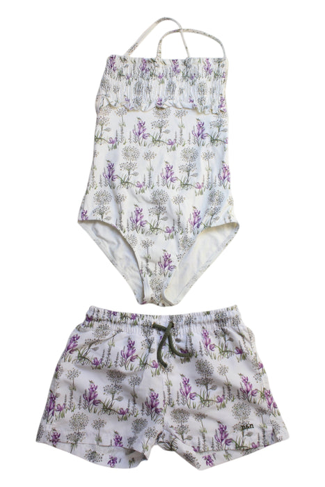 A Multicolour Swim Sets from Neck & Neck in size 4T for girl. (Front View)