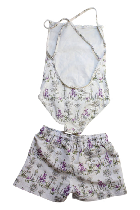 A Multicolour Swim Sets from Neck & Neck in size 4T for girl. (Back View)