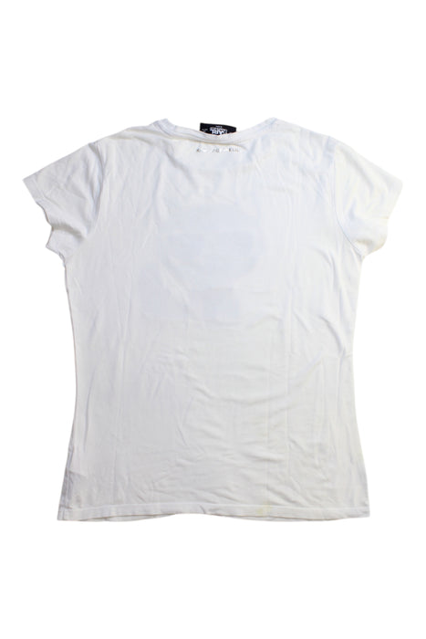 A White Short Sleeve T Shirts from Karl Lagerfeld in size 14Y for girl. (Back View)